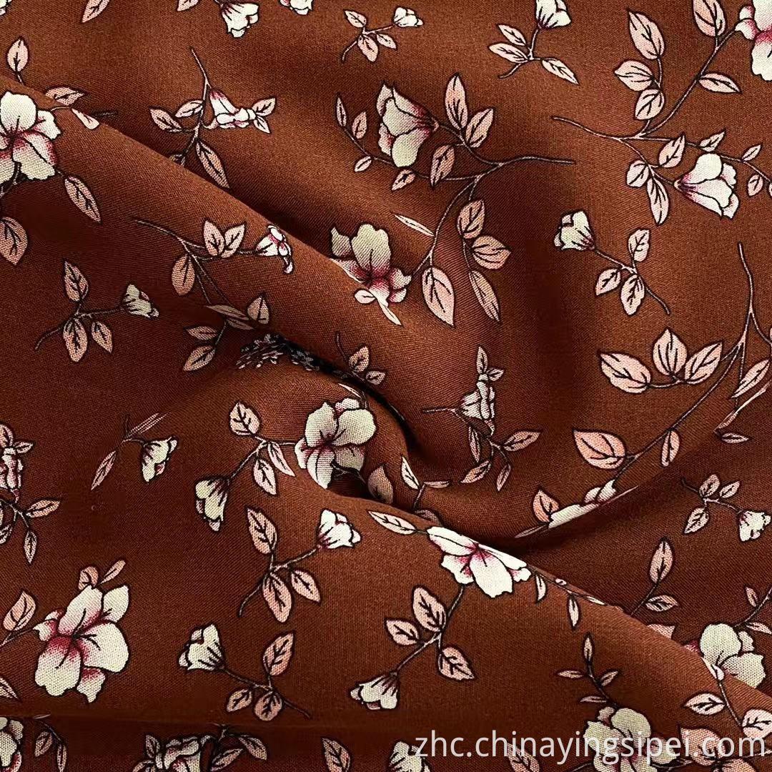 ISP纺织品便宜的价格普通风格WOVEN100人造丝Challis面料用于服装